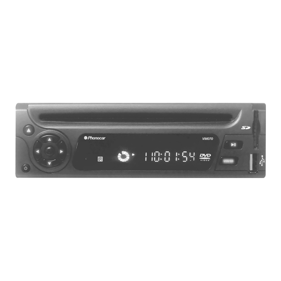 Phonocar VM 070 Gebrauchsanweisungen