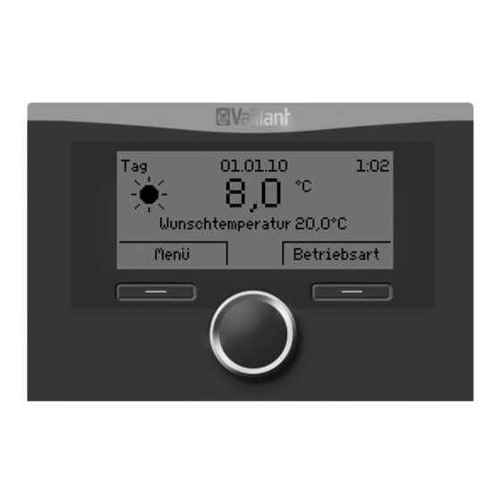 Vaillant calorMATIC VRC 470 Installationsanleitung