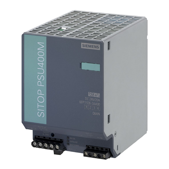 Siemens SITOP PSU400M Gerätehandbuch