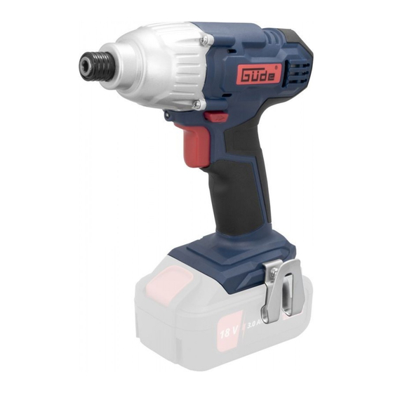 Gude BSS 18 1/4“ Originalbetriebsanleitung