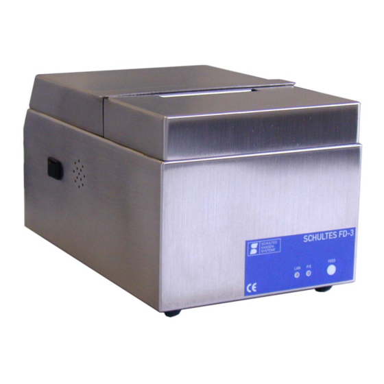 SCHULTES FD-3 Bedienungsanleitung