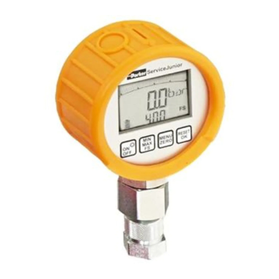 Parker SensoControl ServiceJunior Bedienungsanleitung