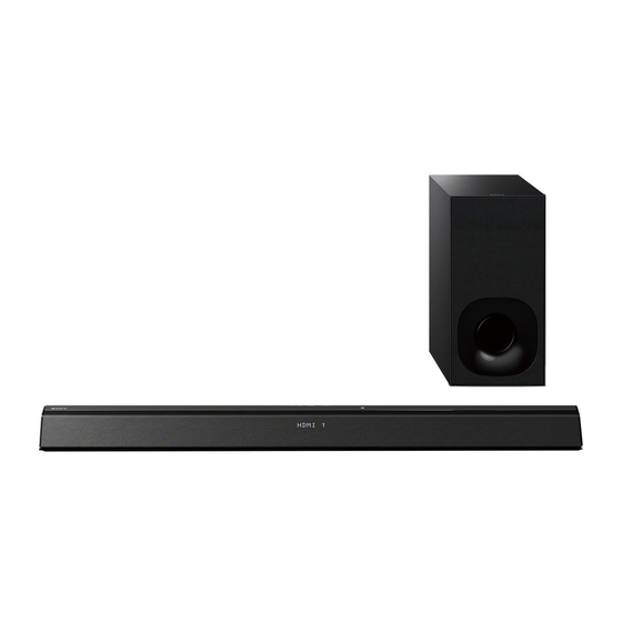 Sony HT-CT380 Handbuch