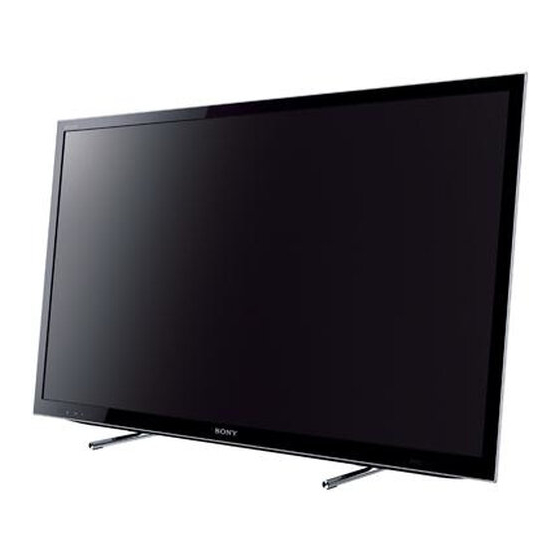 Sony BRAVIA KDL-46HX75x Bedienungsanleitung