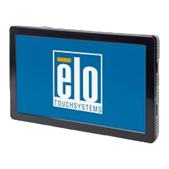 Elo TouchSystems ET2639L Betriebsanleitung