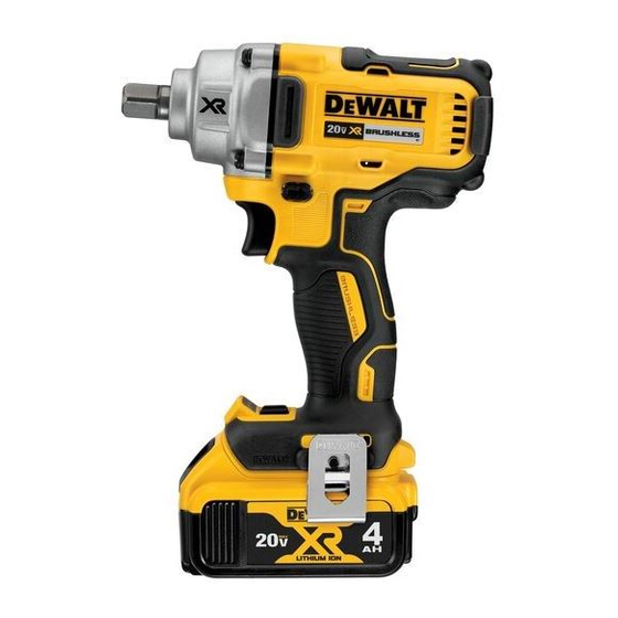 DeWalt DCF894H Bersetzt Von Den Originalanweisungen