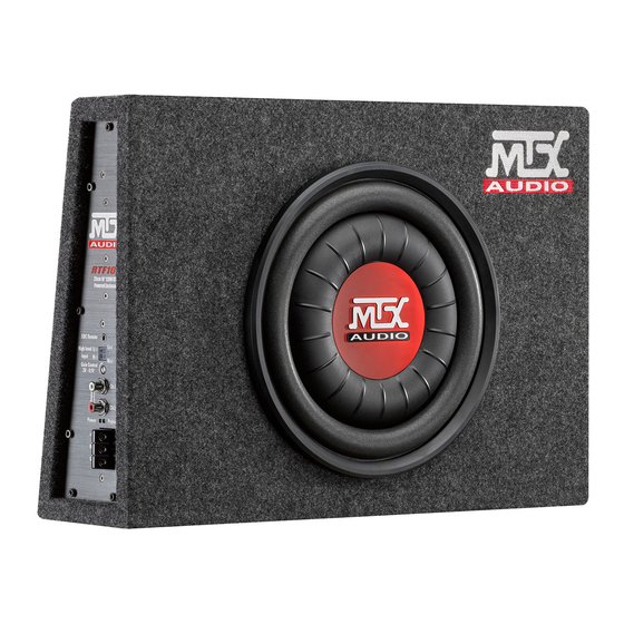 MTX Audio RTF10P Bedienungsanleitung