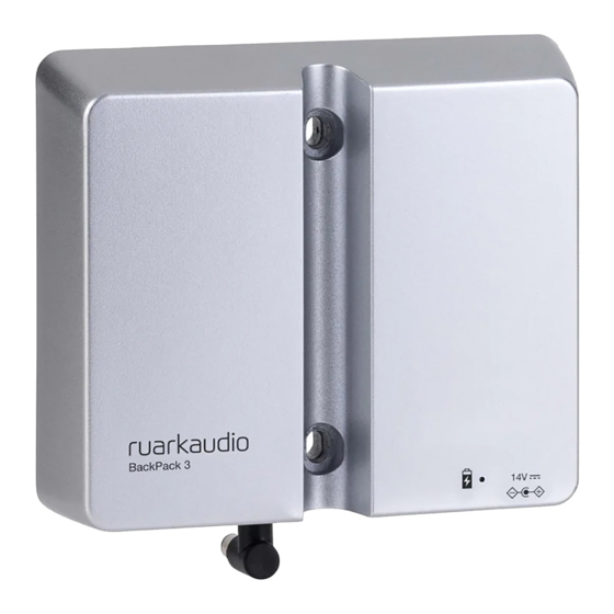 RuarkAudio BackPack 3 Bedienungsanleitung