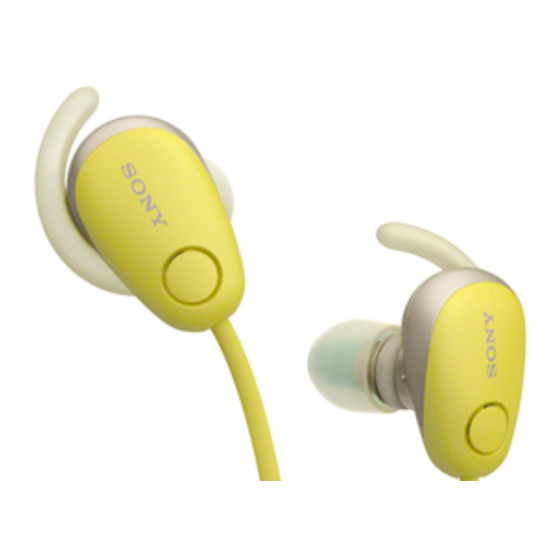 Sony WI-SP600N Handbuch