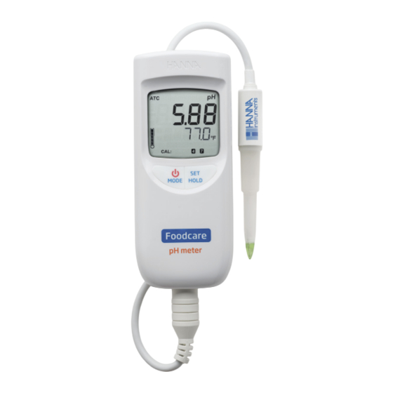 Hanna Instruments HI99161 Bedienungsanleitung