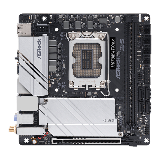 ASROCK H670M-ITX/ax Bedienungsanleitung