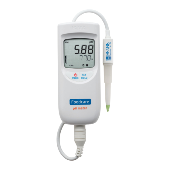 Hanna Instruments HI99161 Bedienungsanleitung