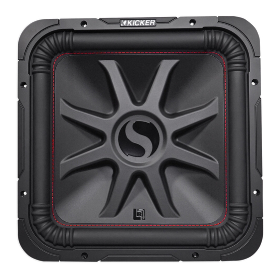 Kicker L7R Handbuch