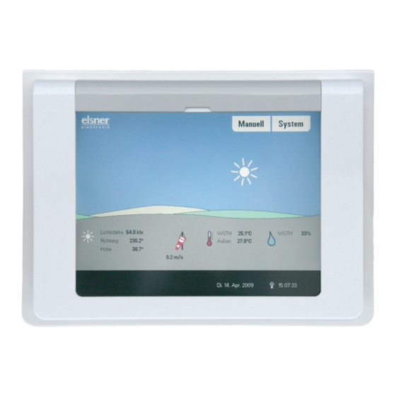 Elsner WS1000 Color Installation Und Bedienung