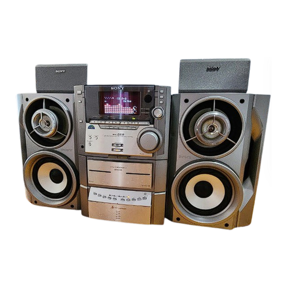 Sony MHC-ZX10 Bedienungsanleitung