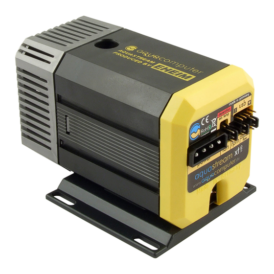 aquacomputer aquastream XT USB Betriebs- Und Montageanleitung