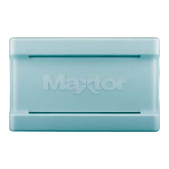 Maxtor ONETOUCH III Benutzerhandbuch