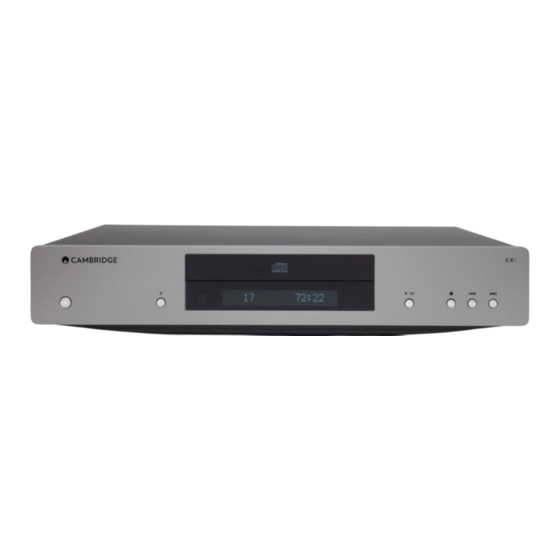 Cambridge Audio CXC Bedienungsanleitung