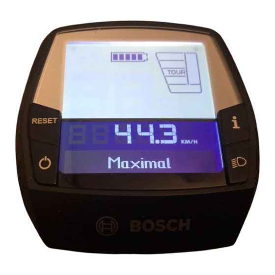 Bosch Intuvia BUI255 Originalbetriebsanleitung