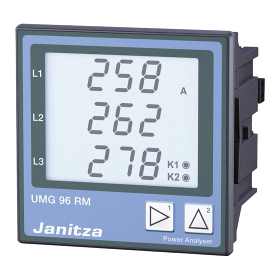 janitza UMG 96 RM-M Installationsanleitung
