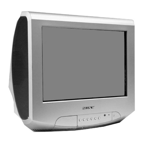 Sony FD Trinitron KV-21LT1E Bedienungsanleitung
