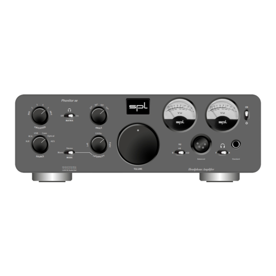 SPL Phonitor xe Schnellstartanleitung
