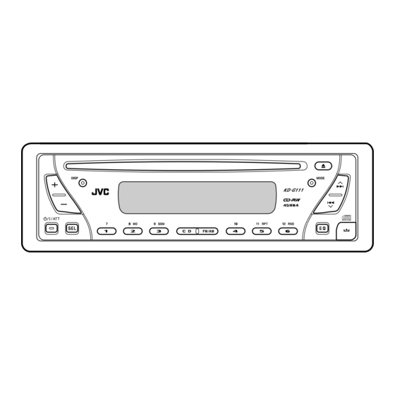 JVC KD-G111 Bedienungsanleitung