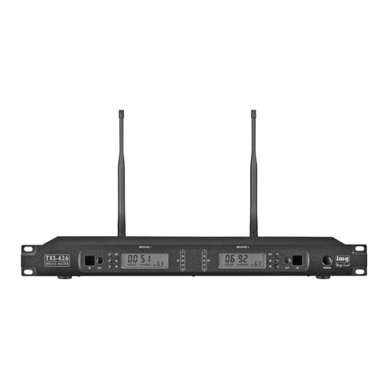 IMG STAGELINE TXS-626 Bedienungsanleitung
