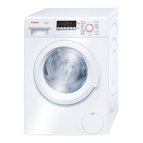 Bosch WAK282LX Gebrauchs- Und Aufstellanleitung