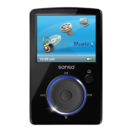 SanDisk sansa fuze Bedienungsanleitung