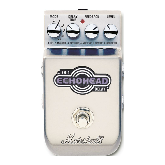 Marshall Amplification EH-1 Bedienungsanleitung