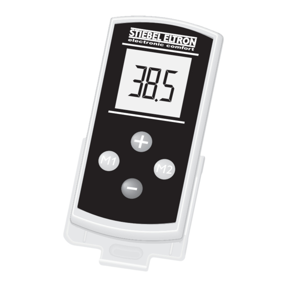 STIEBEL ELTRON FFB 1 Bedienung Und Installation