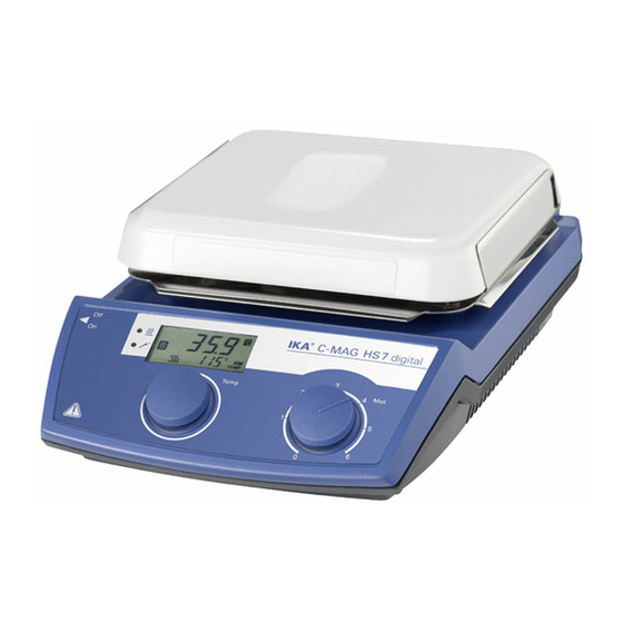 IKA C-MAG HS 4 digital Betriebsanleitung