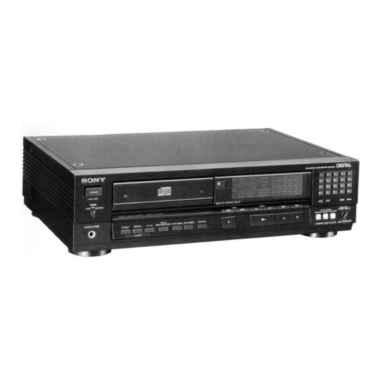 Sony CDP-555ESD Bedienungsanleitung