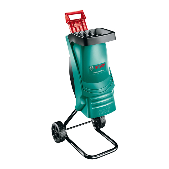 Bosch AXT Rapid 2200 Originalbetriebsanleitung