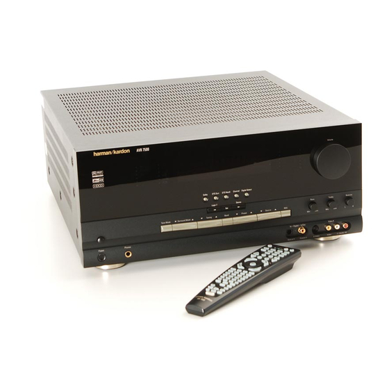 Harman Kardon AVR7500 Bedienungsanleitung