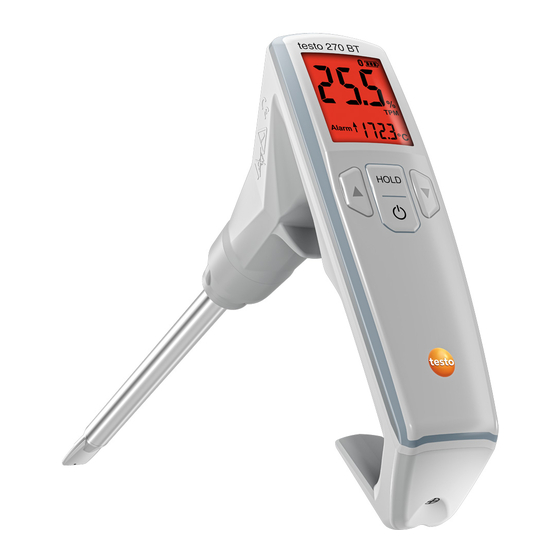 testo TE270B Kurzanleitung