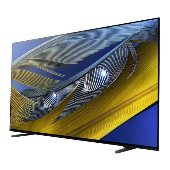 Sony BRAVIA XR-77A8 J Serie Einrichtungshandbuch