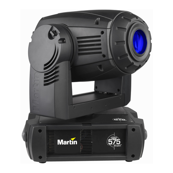 Martin MAC 575 Krypton Bedienungsanleitung