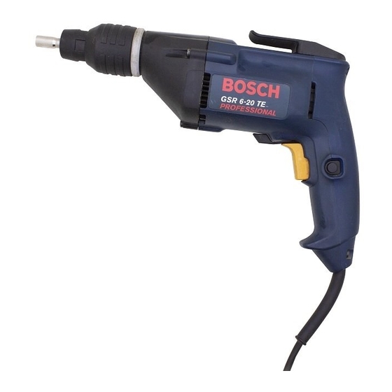 Bosch GSR 6-20 TE Bedienungsanleitung