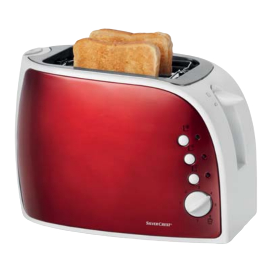 Silvercrest KOMPERNASS 2-Slice Toaster STOS 826 B1 Bedienungsanleitung