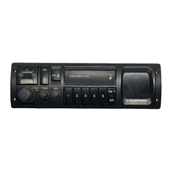 Blaupunkt Boston CC 22 Bedienungsanleitung