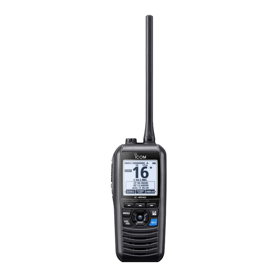 Icom IC-M94D Bedienungsanleitung
