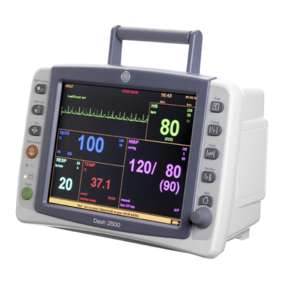 GE Dash 2500 Bedienungsanleitung