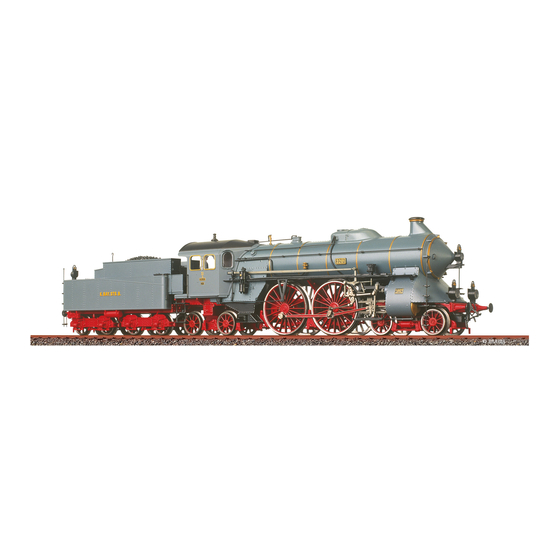 BRAWA Dampflokomotive S 2/6 Betriebsanleitung