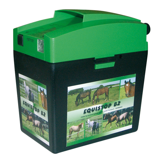 Horizont EQUISTOP B2 Betriebsanweisung