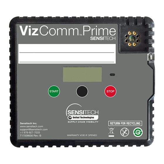 Sensitech VizComm Prime Referenzleitfaden