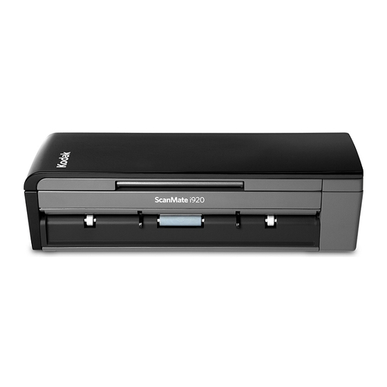 Kodak ScanMate i920 Benutzerhandbuch