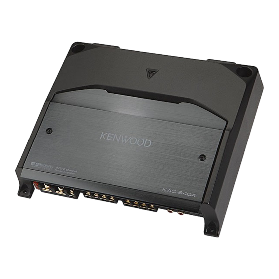 Kenwood KAC-8404 Bedienungsanleitung