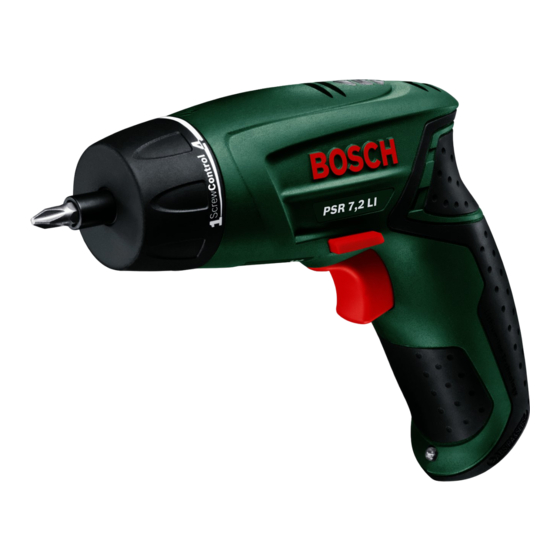 Bosch PSR 7,2 LI Originalanleitung